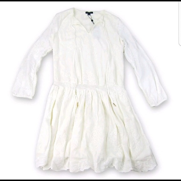 Tommy Hilfiger Oasis Embroider Peasant Dress NWT - Picture 2 of 7